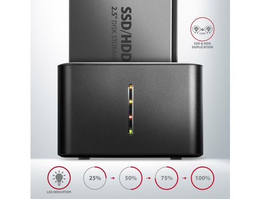 SSD HDD MINI Jungčių stotelė AXAGON 2.5" SATA 6G