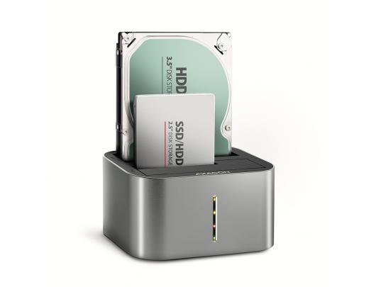 Jungčių stotelė AXAGON HDD/SSD DUAL 2.5"/3.5" Serial ATA 3.0