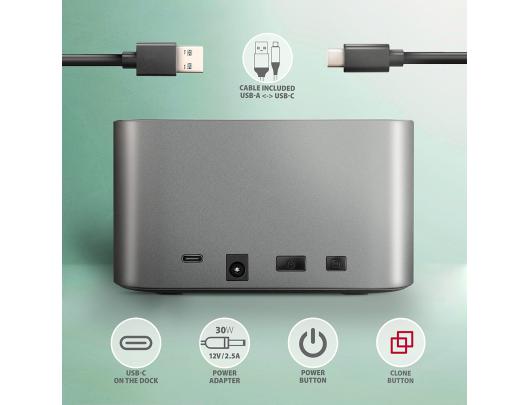 Jungčių stotelė AXAGON HDD/SSD DUAL 2.5"/3.5" Serial ATA 3.0