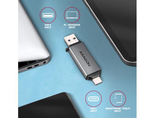 Kortelių skaitytuvas AXAGON CRE-DAC USB 3.2 Gen 1/USB 3.1 Gen 1/USB 3.0/USB 2.0/USB 1.1