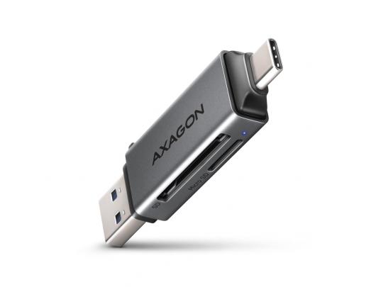 Kortelių skaitytuvas AXAGON CRE-DAC USB 3.2 Gen 1/USB 3.1 Gen 1/USB 3.0/USB 2.0/USB 1.1