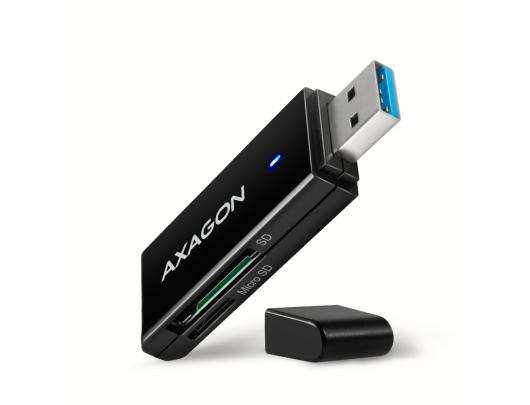 Kortelių skaitytuvas AXAGON CRE-S2N USB 3.2 Gen 1 USB 3.1 Gen 1 USB 3.0 USB 2.0 USB 1.1