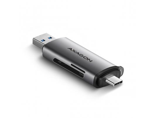 Kortelių skaitytuvas AXAGON CRE-SAC USB 3.2 Gen 1/USB 3.1 Gen 1/USB 3.0/USB 2.0/USB 1.1