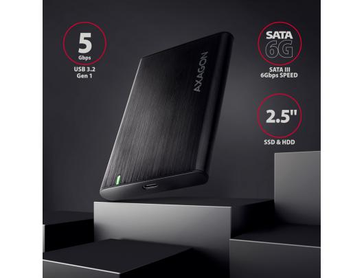 Kietojo disko dėklas AXAGON EE25-A6C 2.5" SATA 6Gb/s USB 3.2 (Gen 1)