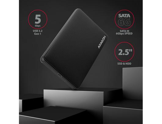Kietojo disko dėklas AXAGON EE25-SLC 2.5" SATA 6Gb/s USB 3.2 (Gen 1)