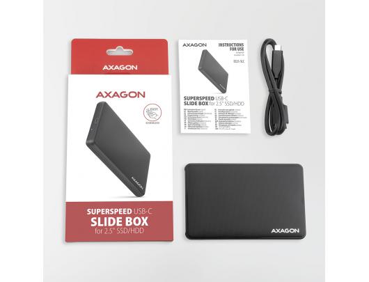 Kietojo disko dėklas AXAGON EE25-SLC 2.5" SATA 6Gb/s USB 3.2 (Gen 1)