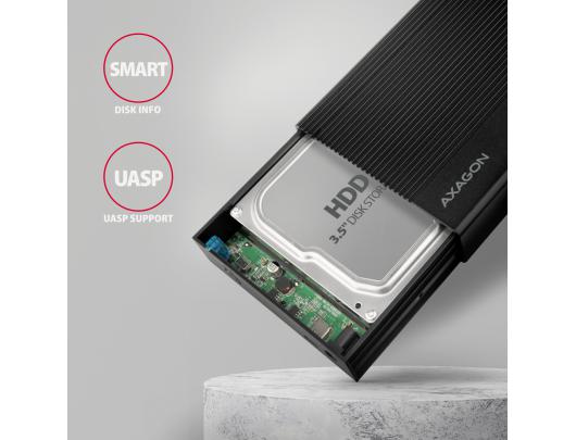 Kietojo disko dėklas AXAGON EE35-GTR 3.5" SATA USB 3.2 (Gen 1)