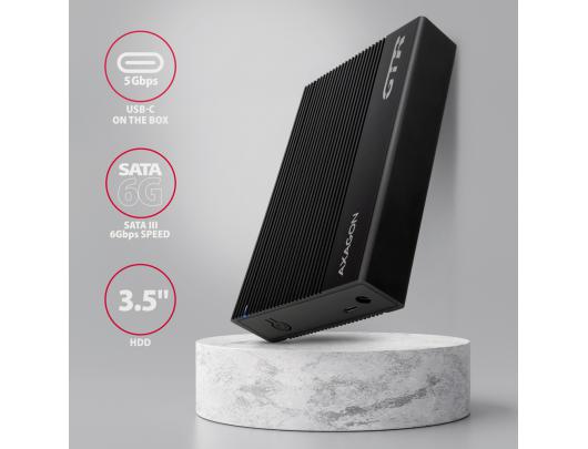 Kietojo disko dėklas AXAGON EE35-GTR 3.5" SATA USB 3.2 (Gen 1)