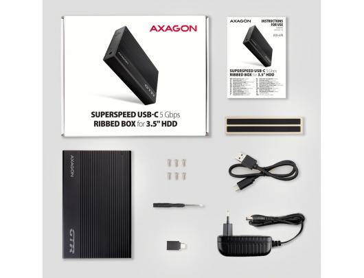 Kietojo disko dėklas AXAGON EE35-GTR 3.5" SATA USB 3.2 (Gen 1)