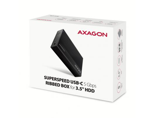 Kietojo disko dėklas AXAGON EE35-GTR 3.5" SATA USB 3.2 (Gen 1)