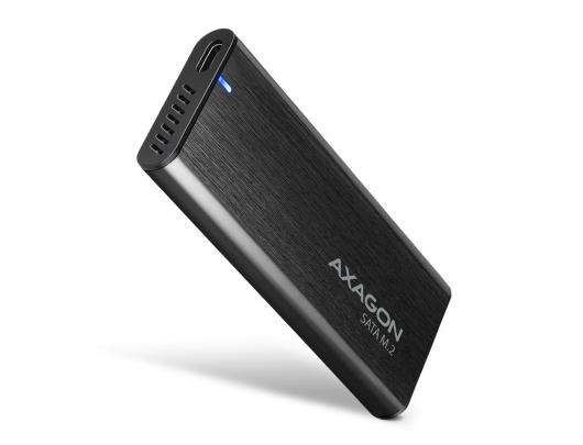 Kietojo disko dėklas AXAGON EEM2-SBC M.2 SATA/SATA 6G USB 3.2 (Gen 2)