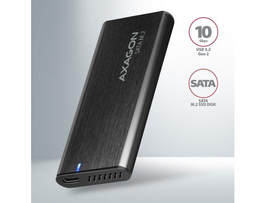Kietojo disko dėklas AXAGON EEM2-SBC M.2 SATA/SATA 6G USB 3.2 (Gen 2)