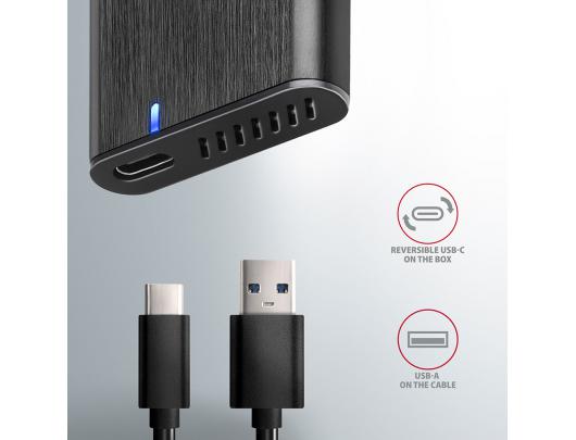 Kietojo disko dėklas AXAGON EEM2-SBC M.2 SATA/SATA 6G USB 3.2 (Gen 2)