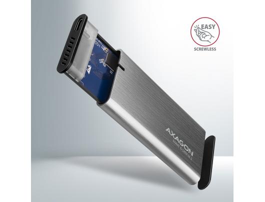 Kietojo disko dėklas AXAGON EEM2-SG2 M.2 NVMe/M.2 SATA USB 3.2 (Gen 2)