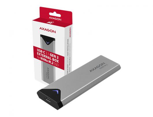 Kietojo disko dėklas AXAGON EEM2-UG2 M.2 NVMe Card / PCIe (NVMe) USB 3.2 (Gen 2)