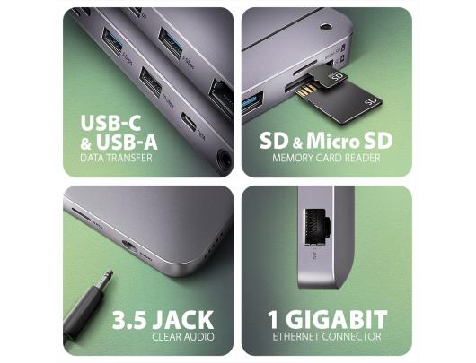 Adapteris AXAGON USB-C USB 3.2 Gen 2 DisplayPort Alternate Mode