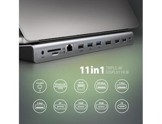 USB šakotuvas AXAGON Multi port 5Gbps