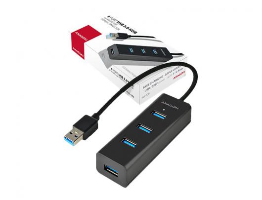 USB šakotuvas AXAGON Peripheral sharing and hubs 4 portų Juoda