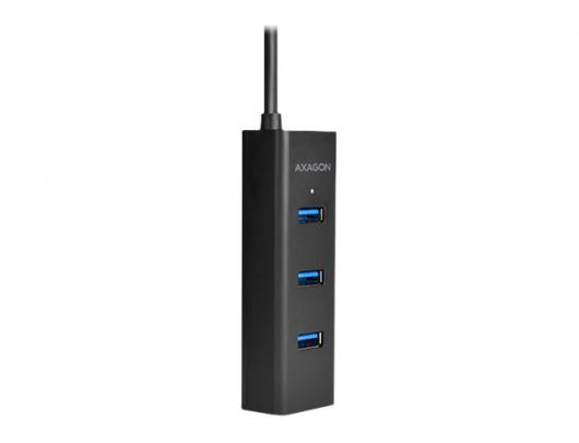 USB šakotuvas AXAGON Peripheral sharing and hubs 4 portų Juoda