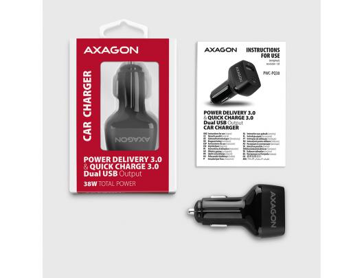 Automobilinis įkroviklis AXAGON PWC-PQ38 38W