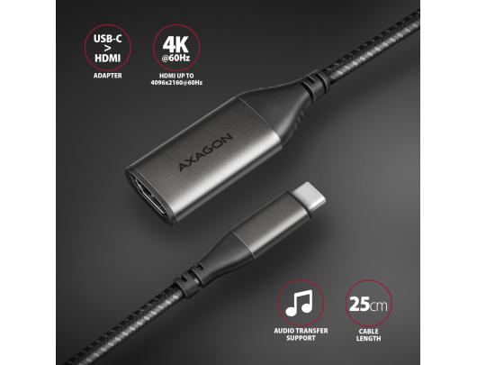 Adapteris AXAGON USB-C HDMI 0.25 m