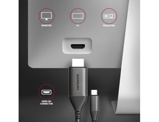 Adapteris AXAGON USB-C HDMI 1.8 m