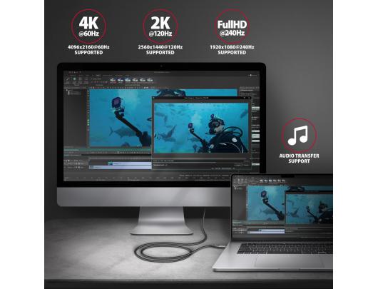 Adapteris AXAGON USB-C HDMI 1.8 m