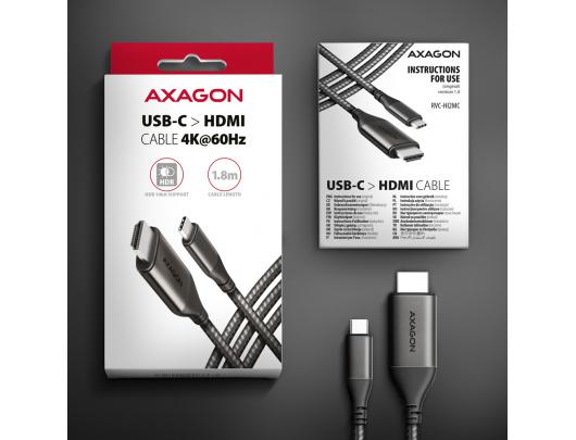 Adapteris AXAGON USB-C HDMI 1.8 m