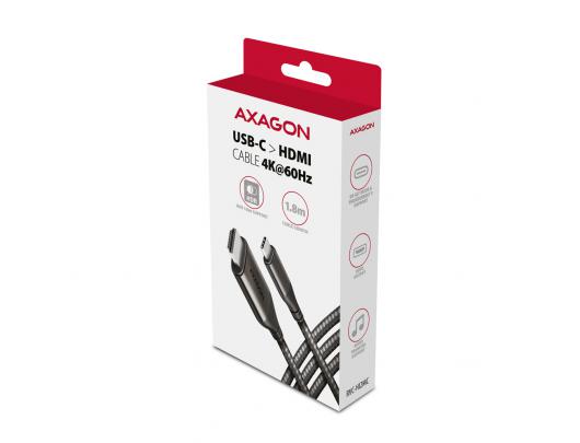 Adapteris AXAGON USB-C HDMI 1.8 m