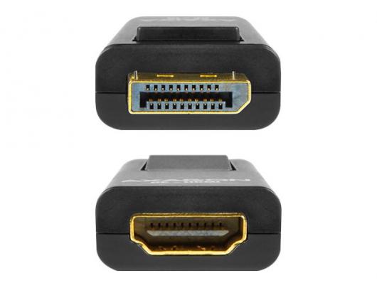 Adapteris AXAGON HDMI DisplayPort Juodas
