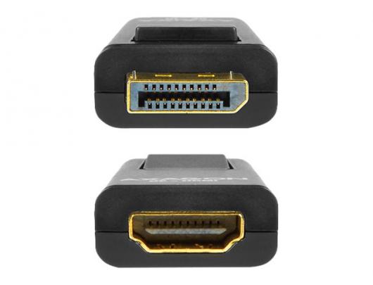 Adapteris AXAGON HDMI DisplayPort Juodas