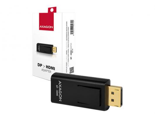 Adapteris AXAGON HDMI DisplayPort Juodas