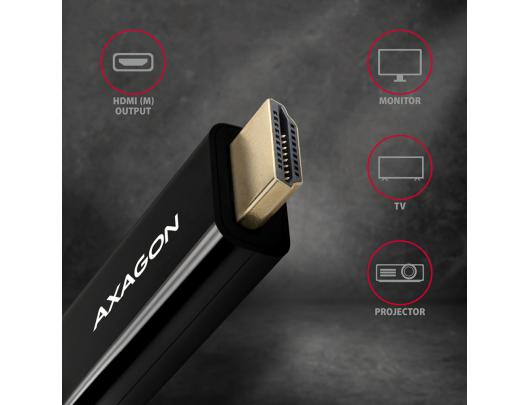 Kabelis AXAGON DisplayPort HDMI 1.8 m