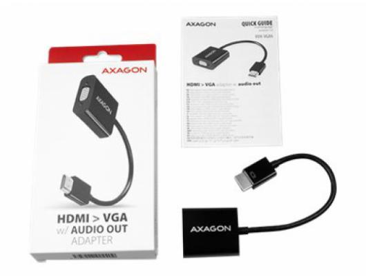 Adapteris AXAGON 0.17 m Juodas