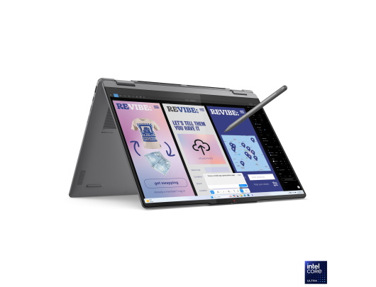Nešiojamas kompiuteris Lenovo Yoga 7 16ILL10, 2-in-1, OLED, Jutiklinis ekranas, Intel Core Ultra 7, 16GB, 1000GB, Intel Arc Graphics, Windows 11, Luna pilka.