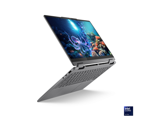 Nešiojamas kompiuteris Lenovo Yoga 7 14ILL10, 2-in-1, OLED, jutiklinis ekranas, Intel Core Ultra 5, 16GB, SSD 512GB, Windows 11 Home, Luna pilka