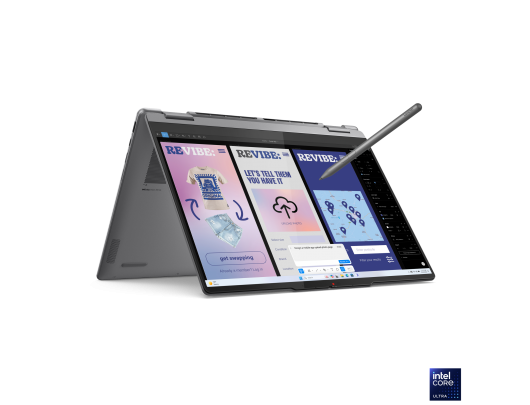Nešiojamas kompiuteris Lenovo Yoga 7 14ILL10, 2-in-1, OLED, jutiklinis ekranas, Intel Core Ultra 5, 16GB, SSD 512GB, Windows 11 Home, Luna pilka