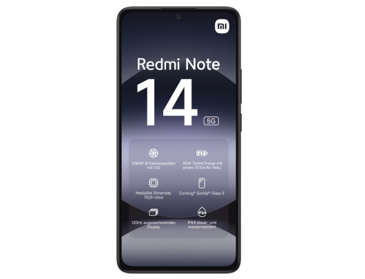Mobilusis telefonas Xiaomi Redmi Note 14 6.67" Midnight Black, 128 GB
