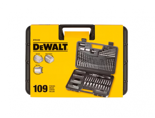 Grąžtų ir sukimo antgalių rinkinys DEWALT DT0109-QZ 109 vnt