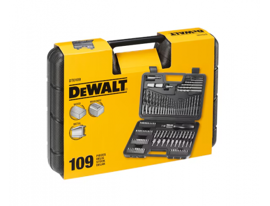 Grąžtų ir sukimo antgalių rinkinys DEWALT DT0109-QZ 109 vnt