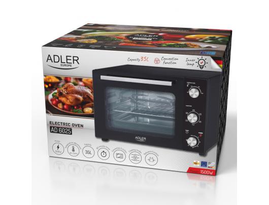 Orkaitė Adler AD 6025 35 L 1500 W Juoda