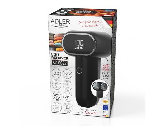 Pūkų surinkėjas Adler AD 9622 Juodas Įkraunama baterija 10 W