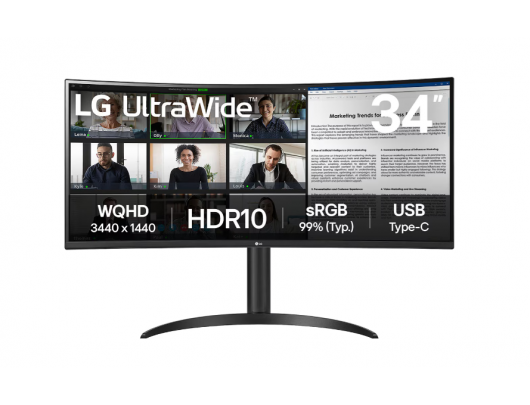 Monitorius LG UltraWide 34WR55QK-B 34 in