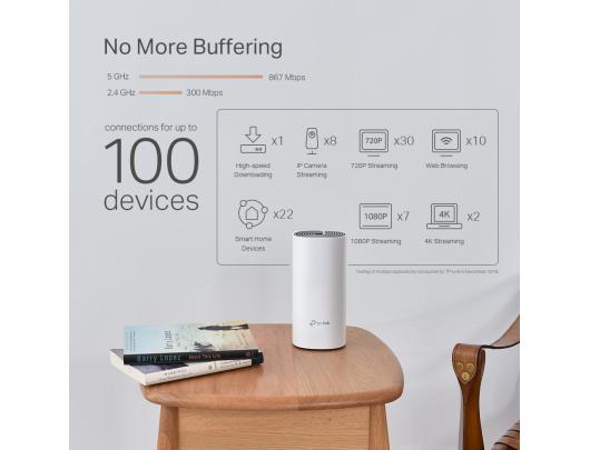 Maršrutizatorius TP-LINK Deco P9 AC1300 2.4 GHz / 5 GHz 3 maršrutizatoriai