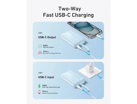 Išorinė baterija Anker Power Bank 20000 mAh Balta
