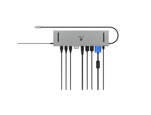 Jungčių stotelė Raidsonic IB-DK2106a-CPD, Ethernet LAN (RJ-45) prievadai 1, VGA (D-Sub) prievadų kiekis 1, HDMI prievadų kiekis 2