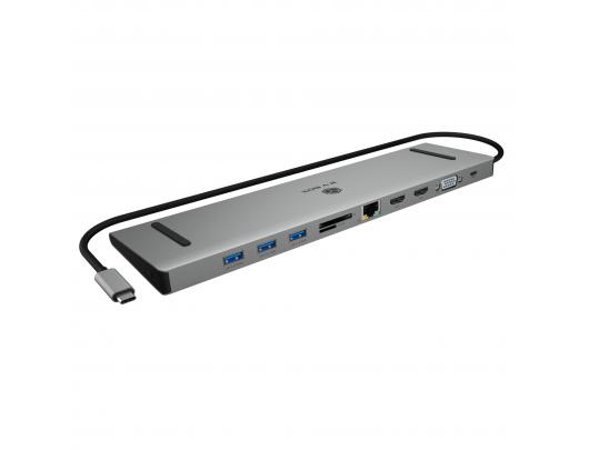 Jungčių stotelė Raidsonic IB-DK2106a-CPD, Ethernet LAN (RJ-45) prievadai 1, VGA (D-Sub) prievadų kiekis 1, HDMI prievadų kiekis 2