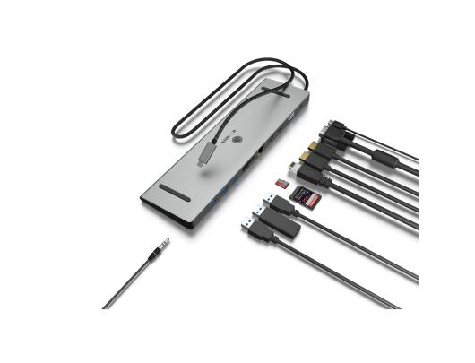Jungčių stotelė Raidsonic IB-DK2106a-CPD, Ethernet LAN (RJ-45) prievadai 1, VGA (D-Sub) prievadų kiekis 1, HDMI prievadų kiekis 2