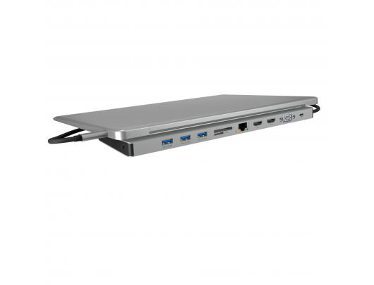 Jungčių stotelė Raidsonic IB-DK2106a-CPD, Ethernet LAN (RJ-45) prievadai 1, VGA (D-Sub) prievadų kiekis 1, HDMI prievadų kiekis 2