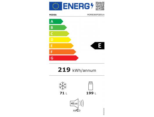 Šaldytuvas-šaldiklis Midea MDRB380FGE01A 180 cm Balta